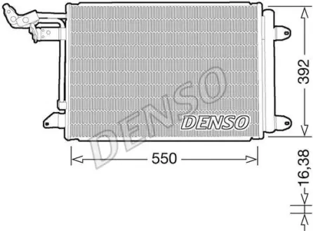 Радіатор кондиціонера (Конденсатор) DENSO DCN32032