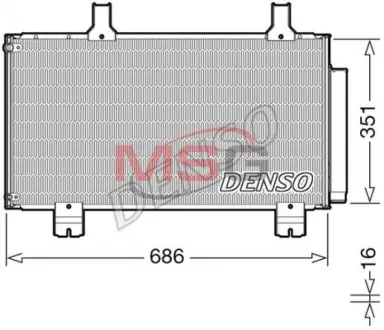 A_Конденсатор кондицiонера HONDA Accord "2,0-2,4 "08>> ="" DENSO DCN40028