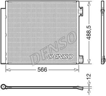Конденсатор кондицiонера NISSAN/RENAULT Qashqai/Kadjar "1,2-2,0 "13>> ="" DENSO DCN46026