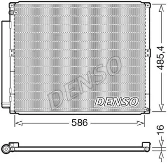 Конденсатор кондицiонера TOYOTA Land Cruiser "3,0 "02-09 ="" DENSO DCN50113