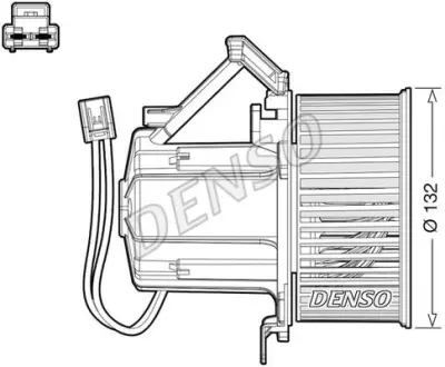 Вентилятор обігрівача AUDI/PORSCHE A5/Macan "1,8-3,6 "08>> ="" DENSO DEA02008