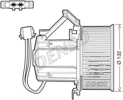 Вентилятор обігрівача AUDI A4/A5/Q5 "1,8-4,2 "07-17 ="" DENSO DEA02009