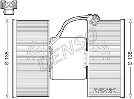 Вентилятор обігрівача BMW X3 "2,0-3,0 "06-11 ="" DENSO DEA05006