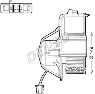Вентилятор обігрівача BMW X5/X6 "3,0-4,8 "06-14 ="" DENSO DEA05007
