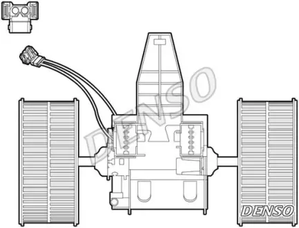 Вентилятор обігрівача BMW 5/6 "2,0-5,0 "01-10 ="" DENSO DEA05009