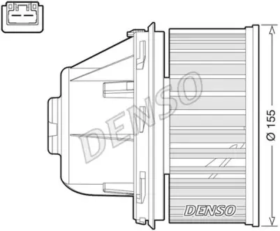 Вентилятор обігрівача FORD C-Max/Focus/Galaxy/Kuga/Mondeo/S-Max "1,4-2,5 "03-15 ="" DENSO DEA10053