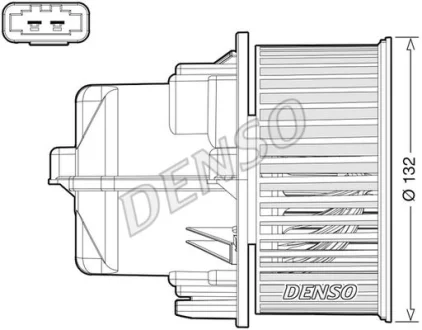 Вентилятор обігрівача LAND ROVER/VOLVO Range Rover/V60 "1,5-4,4 "06-19 ="" DENSO DEA33002