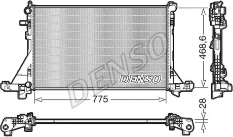 A_Радіатор NISSAN/OPEL/RENAULT NV400/Movano/Master "2,3 "10>> - знято з виробництва ="" DENSO DRM23112