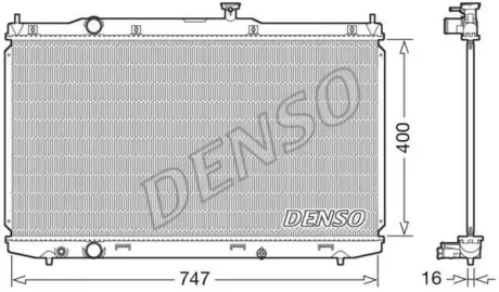 Радіатор охолоджування DENSO DRM40039
