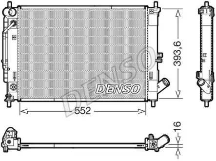 Радіатор HYUNDAI Elantra "1,6 "11-15 ="" DENSO DRM41016