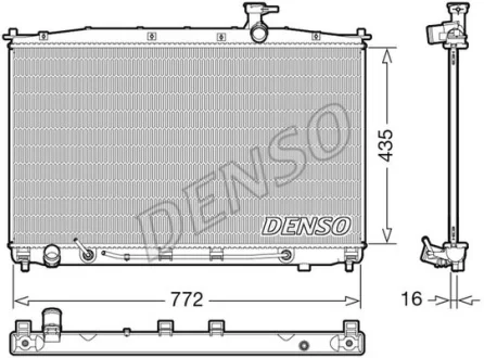 Радіатор HYUNDAI Santa Fe "2,2-2,7 "06-09 ="" DENSO DRM41024