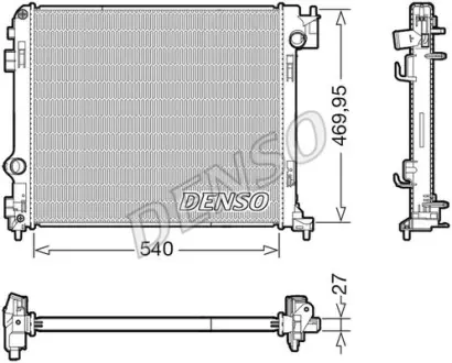 Радіатор NISSAN/RENAULT X-Trail/Koleos "1,6-2,0 "14>> ="" DENSO DRM46065
