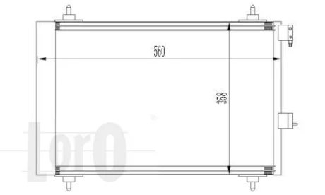 Радіатор кондиціонера Berlingo/Partner 1,1/1,4/1.6HDI/1,9D 98- DEPO 009-016-0009
