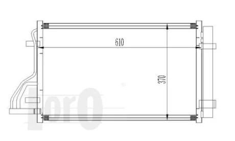 Радіатор кондиціонера CEE\'D (ED) (07-) 1.4 i 16V DEPO 024-016-0005