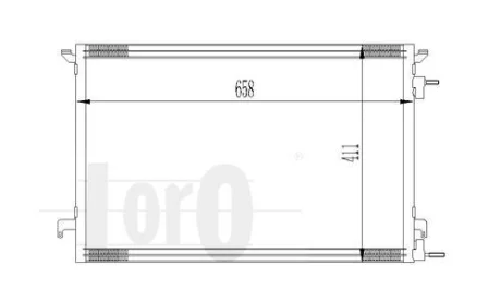 Радіатор кондиціонера SIGNUM/VECTRA C/CROMA 1.9 CDTi/1.9 JTD/w/o 02- DEPO 037-016-0014