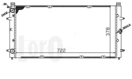 Радіатор охолодження двигуна T4 -08.96 (+/- AC) DEPO 053-017-0068