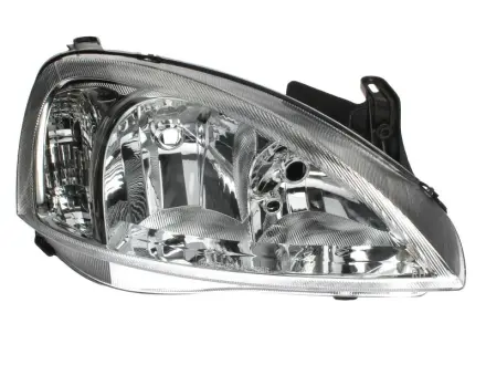 Фара права H7/H7 із прозр. corner lamp, ялинок. рег., -6/02 (Valeo тип) [] DEPO 442-1125R-LDEMN