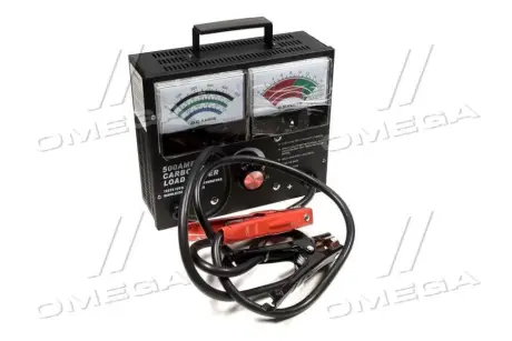 Тестер аккум. батарей <500Amp (навантажувальна вилка) <ДК> Dk-Дорожная Карта DK24-2050
