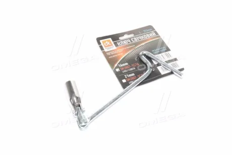 Ключ свічковий, цільна мет. ручка 16 мм <ДК> Dk-Дорожная Карта DK2807-1С/16