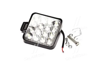 Фара LED квадратна 48W 6000K (16 діодів) (8.5см х 8.5см х 1.5см) Mini <ДК> Dk-Дорожная Карта DK 3722