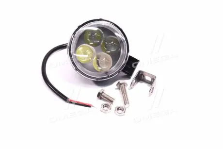 Фара LED кругла 12W, 4 лампи, вузький промінь.> Dk-Дорожная Карта DK B2-12W-B