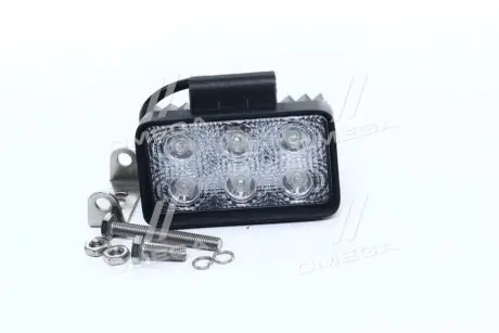 Фара LED прямокутна 18W, 6 ламп, 110 * 65 мм, вузький промінь <ДК> Dk-Дорожная Карта DK B2- 18W-B SL