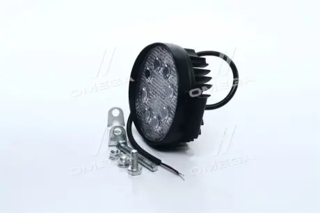 Фара LED кругла 24W, 8 ламп, 110 * 128мм, вузький промінь <ДК> Dk-Дорожная Карта DK B2-24W-A SL