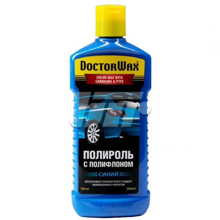 Кольорова поліроль із поліфлоном. Синя 300 мл Doctorwax DW8441 (фото 1)