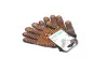 Перчатки из ПВХ рисунком 2х. сторон.черный/оранжевый70/30 7 класс размер 10 DOLONI 10316 (фото 3)