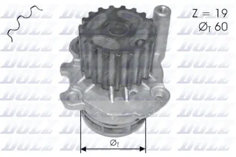 A_Помпа AUDI/SEAT/SKODA/VW A2/Ibiza/Fabia/Lupo "1,2-1,9 "99-09 ="" DOLZ A196