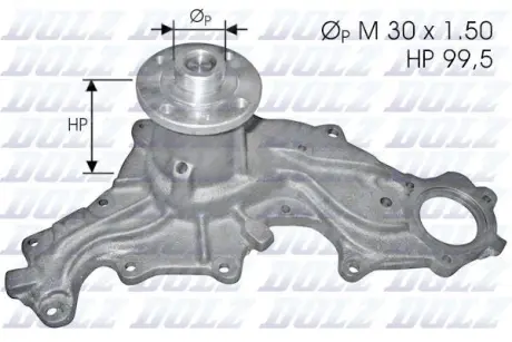 A_Помпа FORD Capri/Granada/Scorpio/Sierra "2,3-2,8 "77-93 ="" DOLZ F120