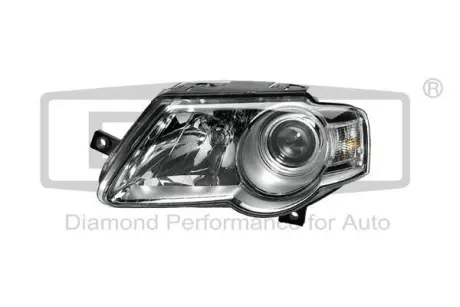 Фара ліва галогенова з лінзою, моторчиком та лампою VW Passat (05-11) DPA 89410402902