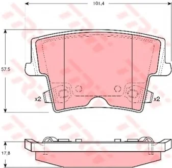 - Гальмівні колодки до дисків Drive+ DP1010.10.0348