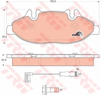 - Гальмівні колодки до дисків Drive+ DP1010.10.0899