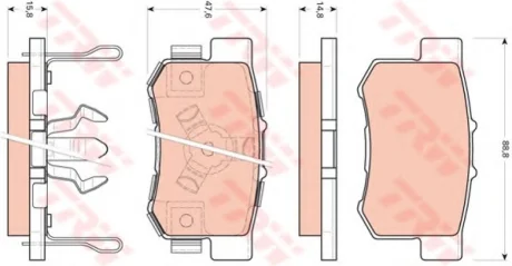 - Гальмівні колодки до дисків Drive+ DP1010.10.1007