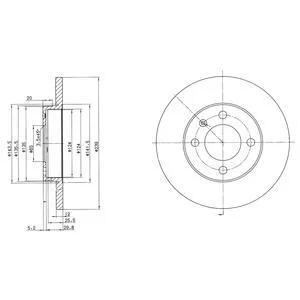 - Гальмівний диск (кратно 2) Drive+ DP1010.11.0018