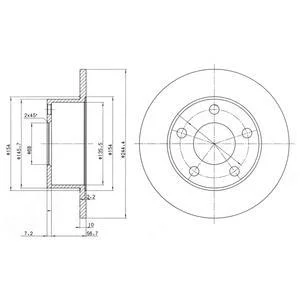 - Гальмівний диск (кратно 2) Drive+ DP1010.11.0053