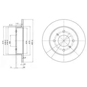 - Гальмівний диск (кратно 2) Drive+ DP1010.11.0123 (фото 1)