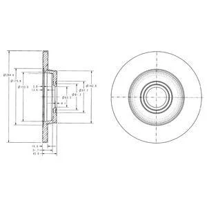 - Гальмівний диск (кратно 2) Drive+ DP1010.11.0146