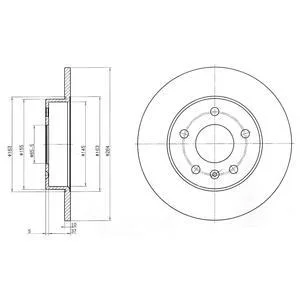 - Гальмівний диск (кратно 2) Drive+ DP1010.11.0155