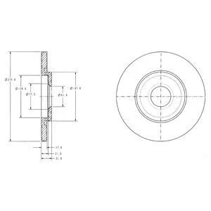 - Гальмівний диск (кратно 2) Drive+ DP1010.11.0158