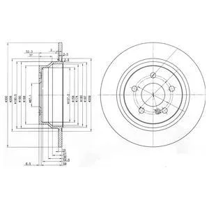 - Гальмівний диск (кратно 2) Drive+ DP1010.11.0179