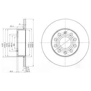 - Гальмівний диск (кратно 2) Drive+ DP1010.11.0192