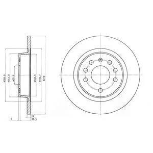 - Гальмівний диск (кратно 2) Drive+ DP1010.11.0225