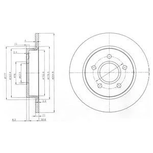 - Гальмівний диск (кратно 2) Drive+ DP1010.11.0238