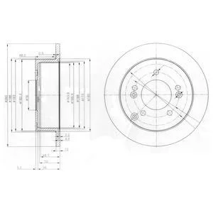 - Гальмівний диск (кратно 2) Drive+ DP1010.11.0254