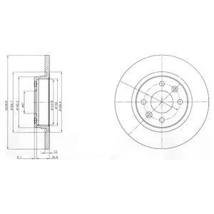 - Гальмівний диск (кратно 2) Drive+ DP1010.11.0261