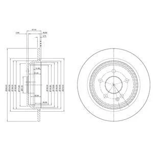 - Гальмівний диск (кратно 2) Drive+ DP1010.11.0270