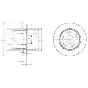 - Гальмівний диск (кратно 2) Drive+ DP1010.11.0273 (фото 1)