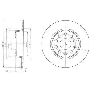 - Гальмівний диск (кратно 2) Drive+ DP1010.11.0318